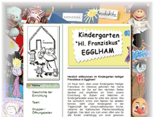 Tablet Screenshot of kindergarten.egglham.de